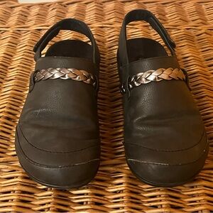 Orthaheel Black Flats